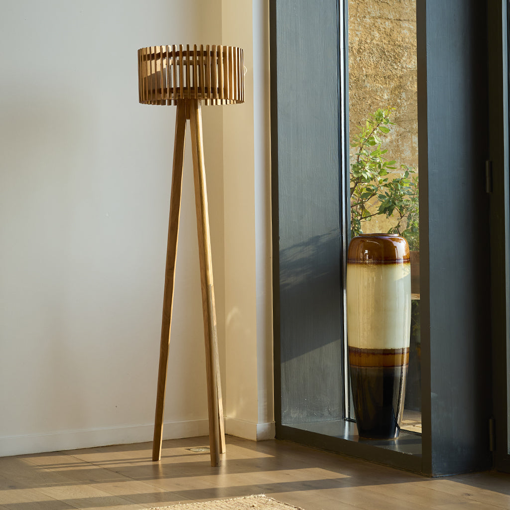 Eden - Lampadaire Solaire - Bois - Bois