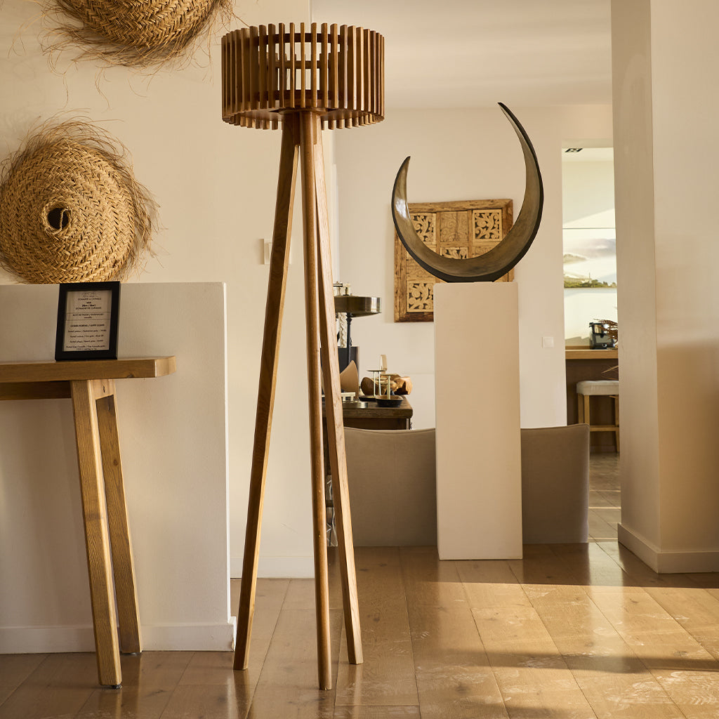 Eden - Lampadaire Solaire - Bois - Bois