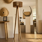Eden - Lampadaire Solaire - Bois - Bois