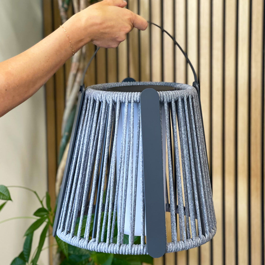 Rayglow - Lampadaire Solaire - Acier - Gris
