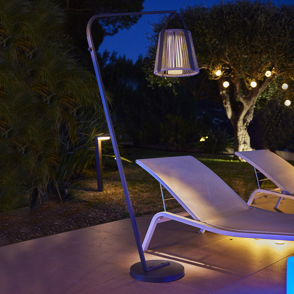 Rayglow - Lampadaire Solaire - Acier - Gris