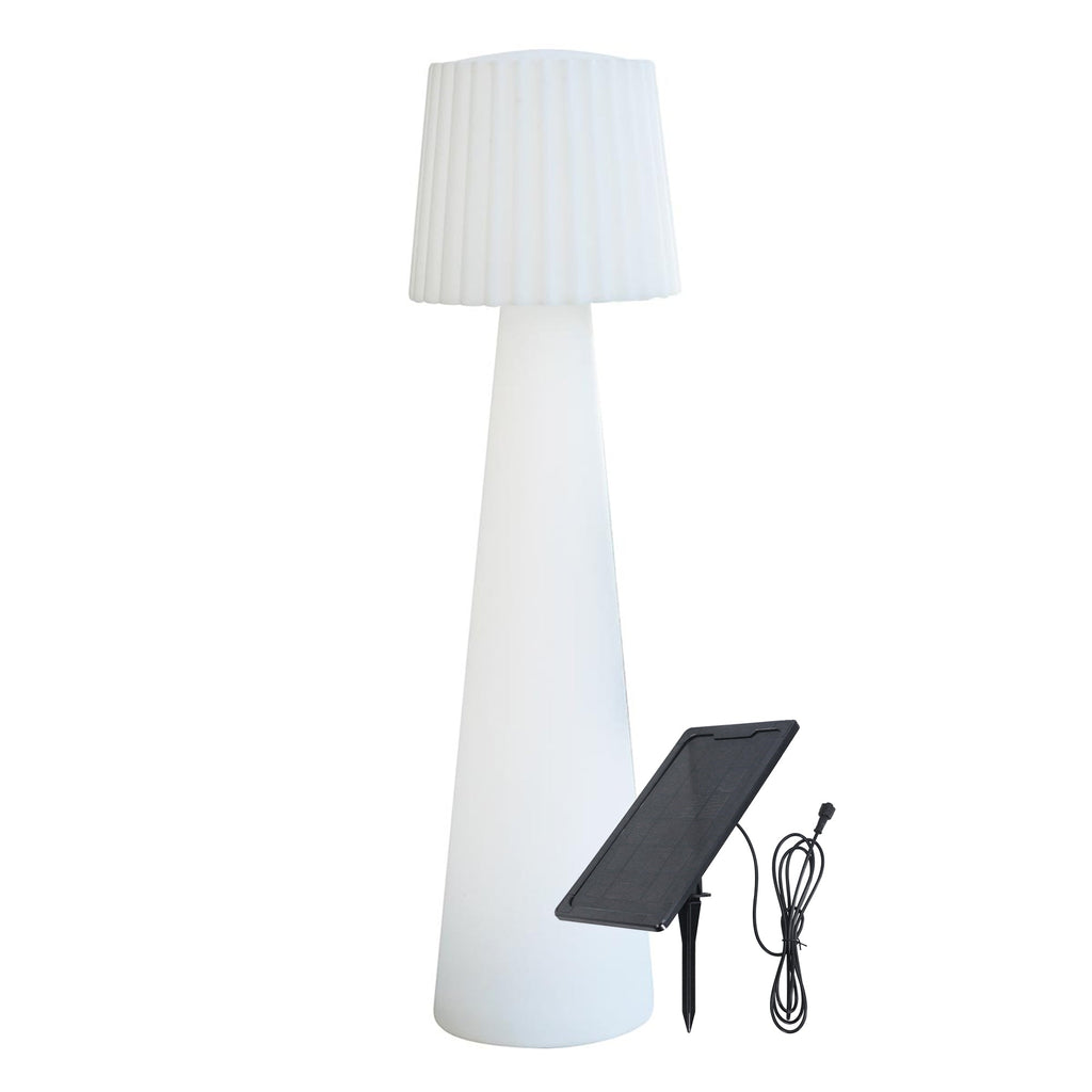 Lady - Solar Floor Lamp - Polyethylene - White