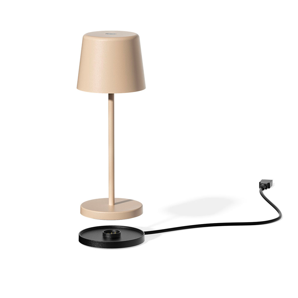 Kelly Mini - Lampe De Table Sans Fil - Acier - Beige