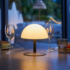 Neptune - Lampe De Table Sans Fil - Plastique - Gris