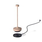 Ruby - Lampe De Table Sans Fil - Acier - Beige