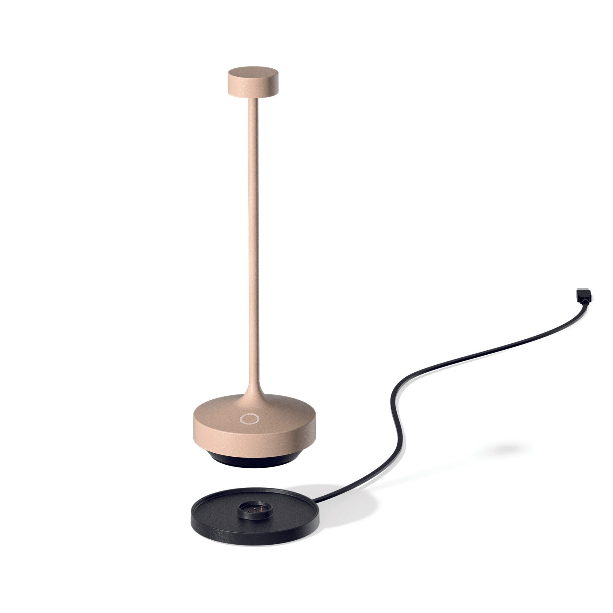 Ruby - Lampe De Table Sans Fil - Acier - Beige