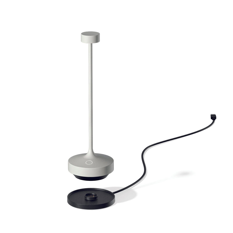 Ruby - Lámpara de mesa inalámbrica - Acero - Blanco