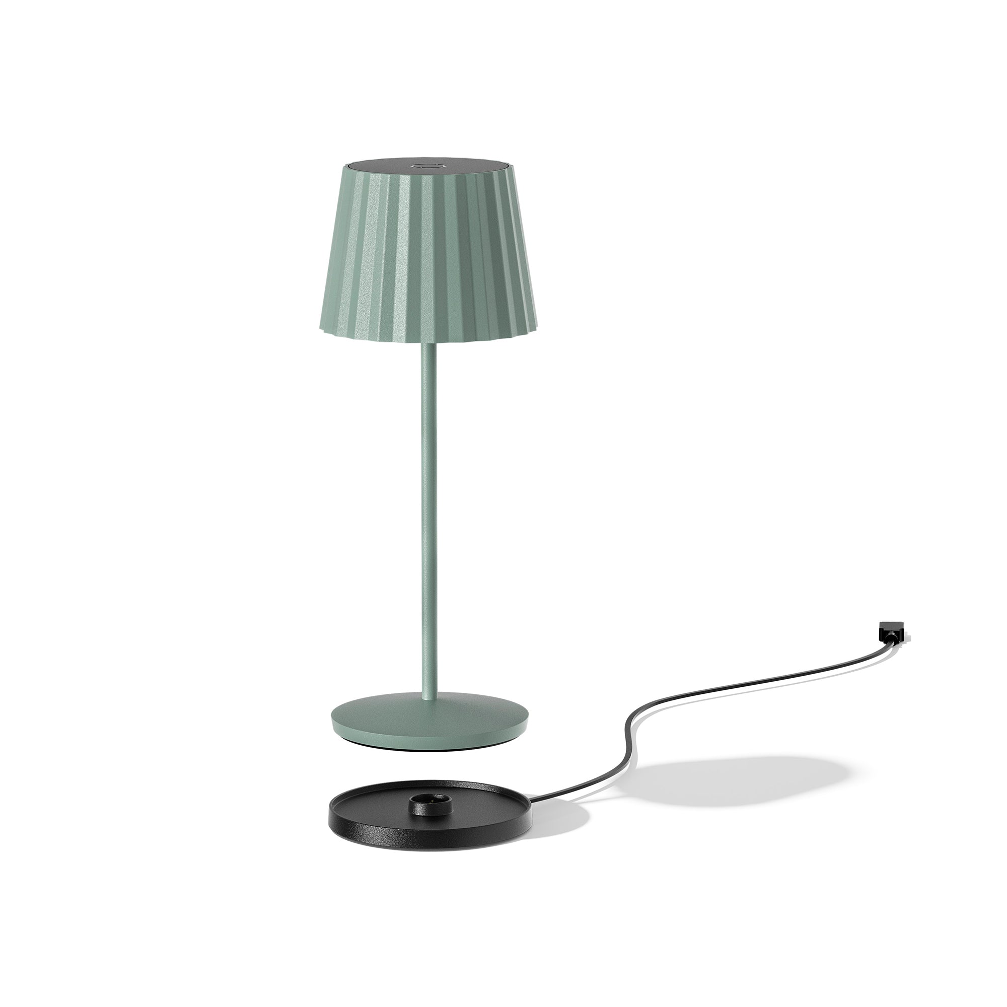 Abby - Wireless Table Lamp - Steel - Green