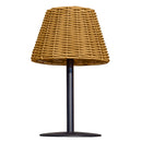Amira - Lampe De Table Solaire - Polyrotin - Beige