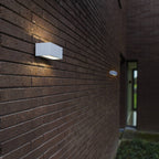 Gemini - Mains Wall Light - Aluminium - White