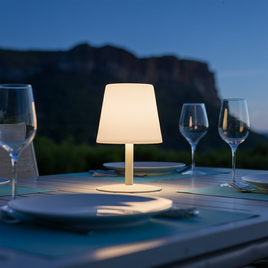 Standy Mini - Lampe De Table Sans Fil - Acier - Crème