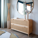Huron - Lampadaire En Bambou Naturel