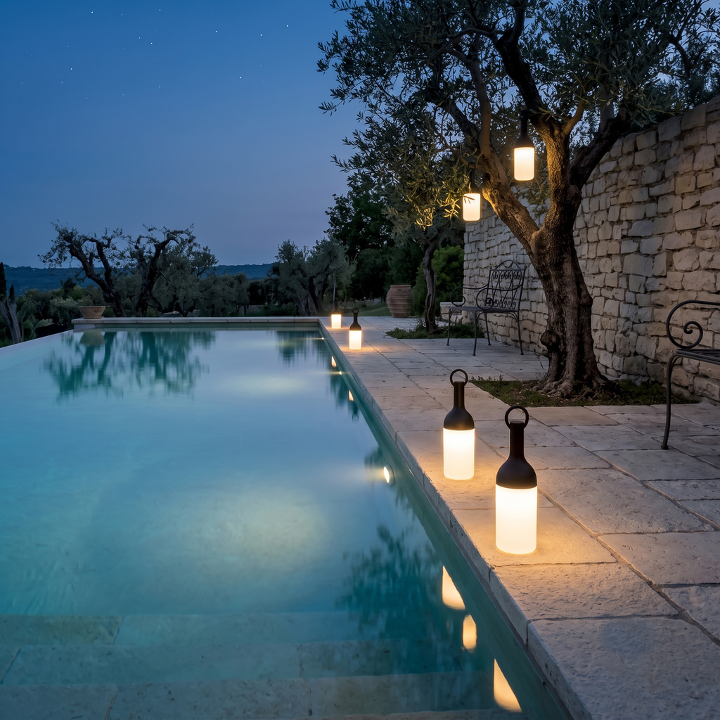 Elo Mini Noire - Cordless Lantern - Polypropylene - Black