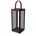 Ferian - Linterna solar - Acero - Negro