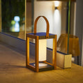 Seraphina - Lanterne Solaire - Aluminium - Marron