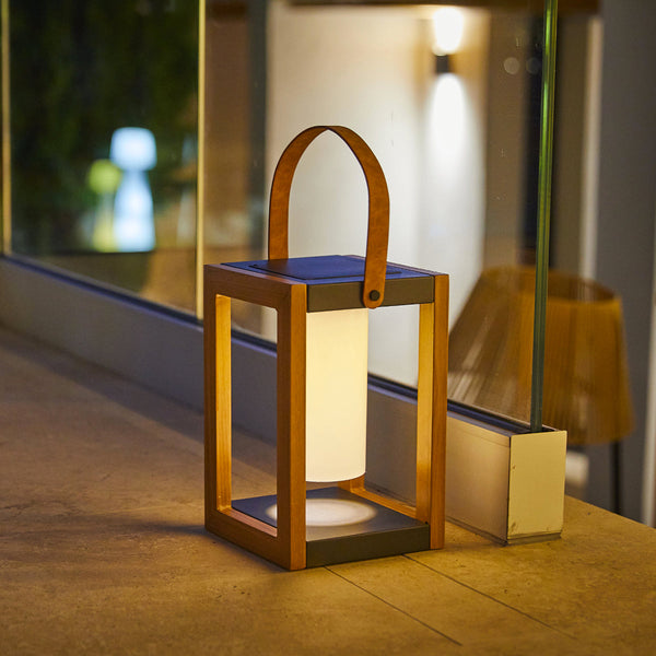 Seraphina - Solar Lantern - Aluminum - Brown