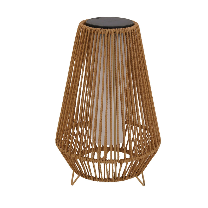 Salomea - Linterna solar - Ratán - Beige