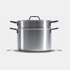 Le Grand Faitout En Inox Et Son Pasta Pot, Poignées Noires