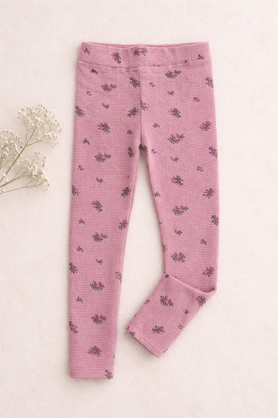 Lili Fleuri Leggings - Child Girls - Old Pink