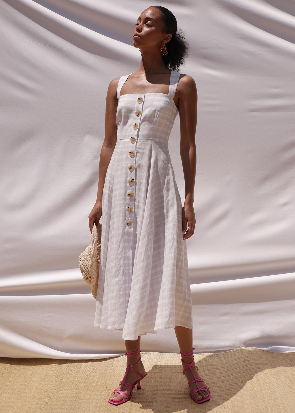 Lena Gingham Dress