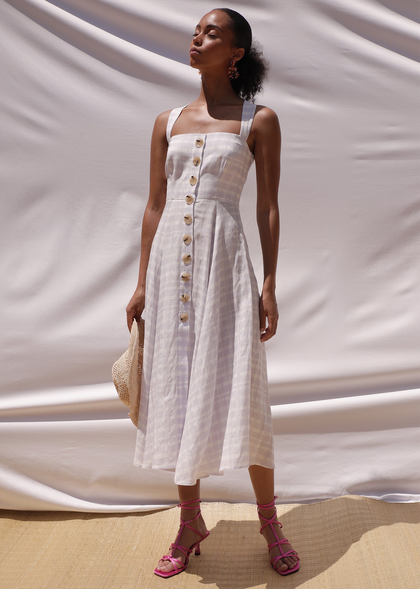 Lena Gingham Dress