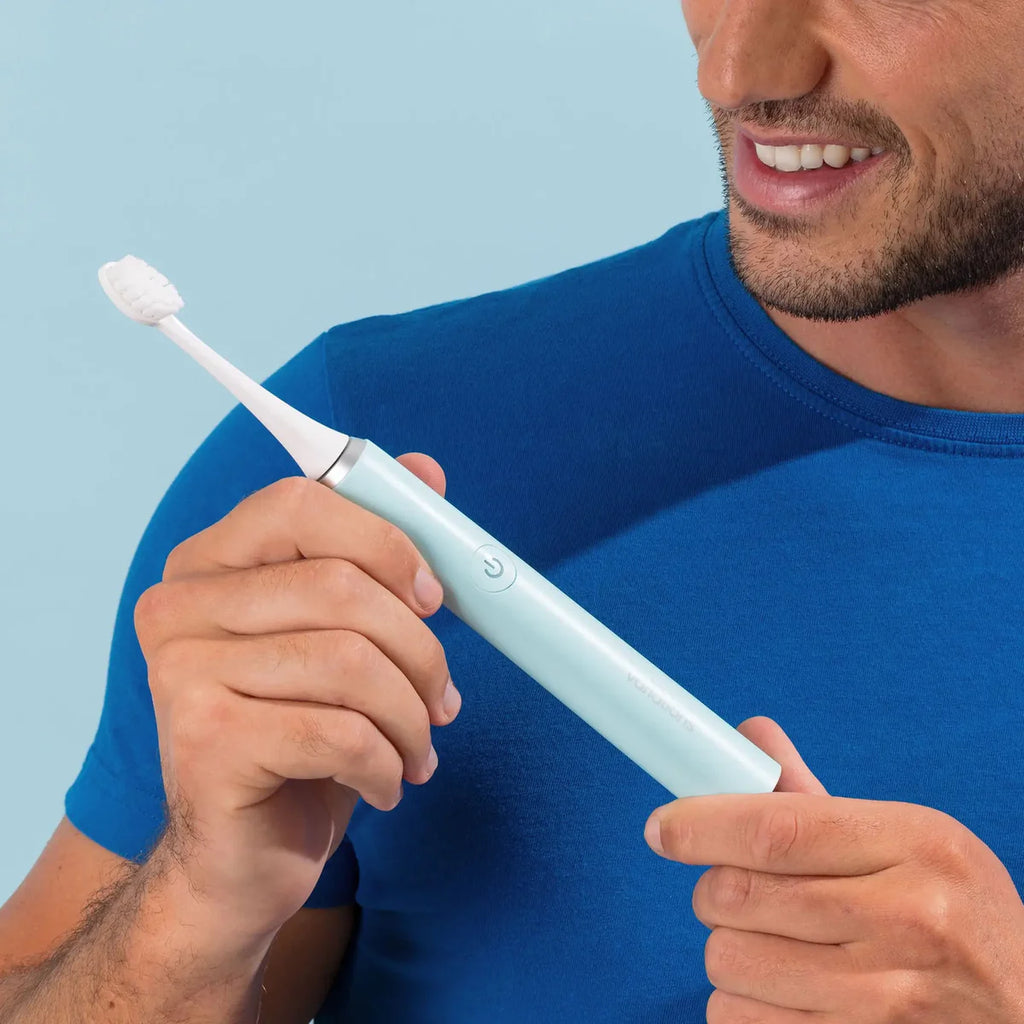 Brosse Bleue + Étui + Support