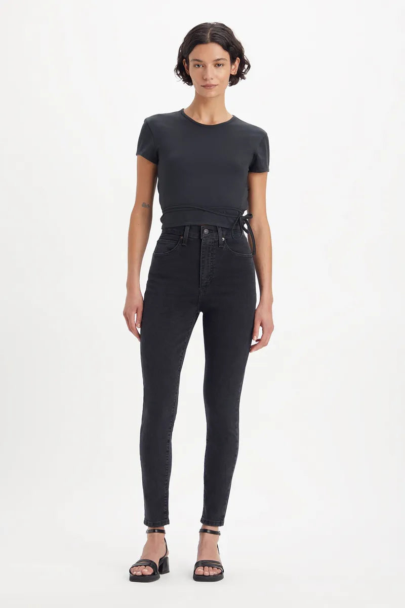 Levi'S Retro High Skinny Jeans Black 2 | Skinny Jeans Outlet | Dames | Zwart