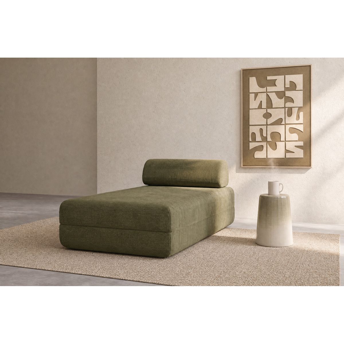 Lincoln Chaise Longue - 3 Seater - Corduroy