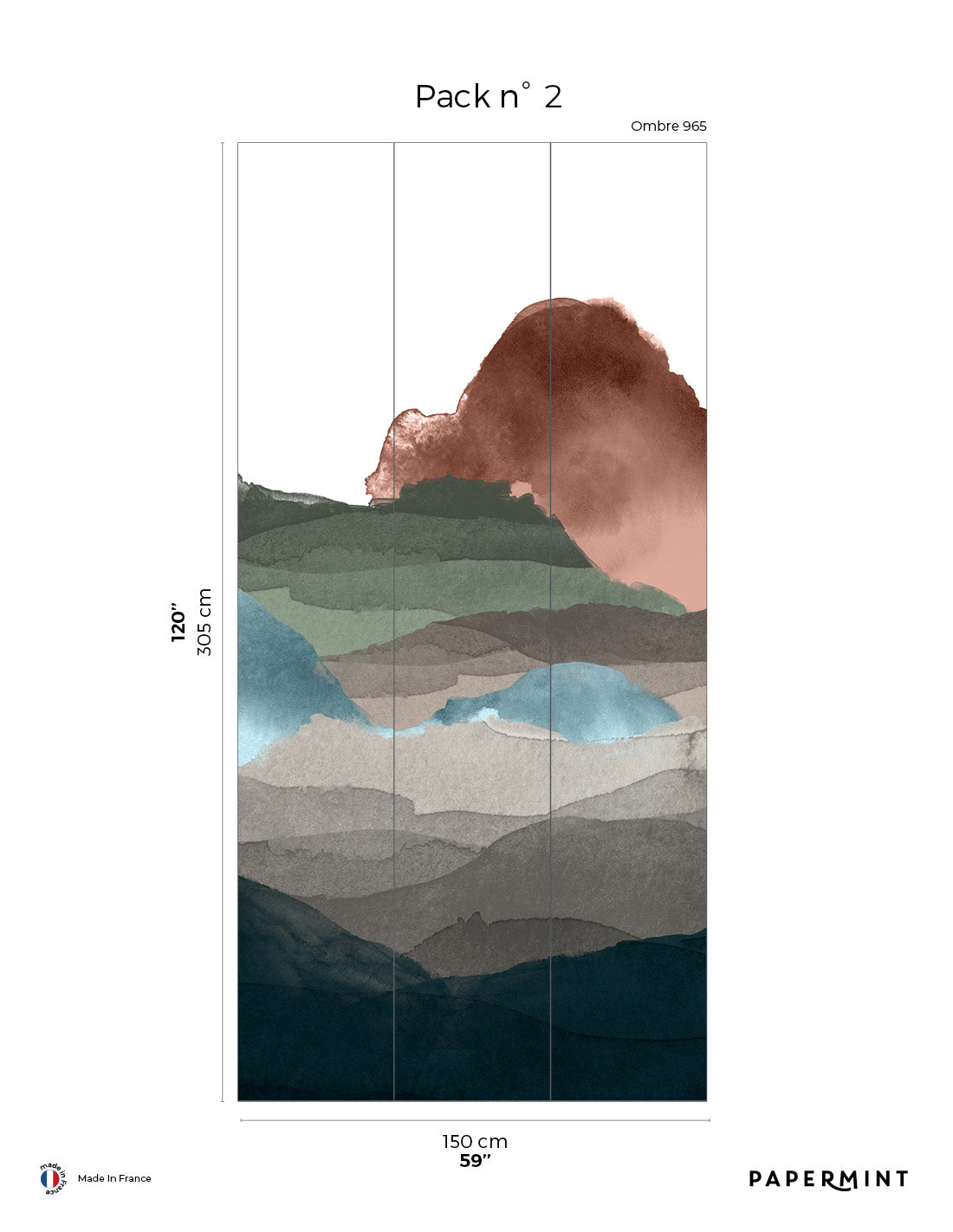 Fototapeta Line Water - Ombre