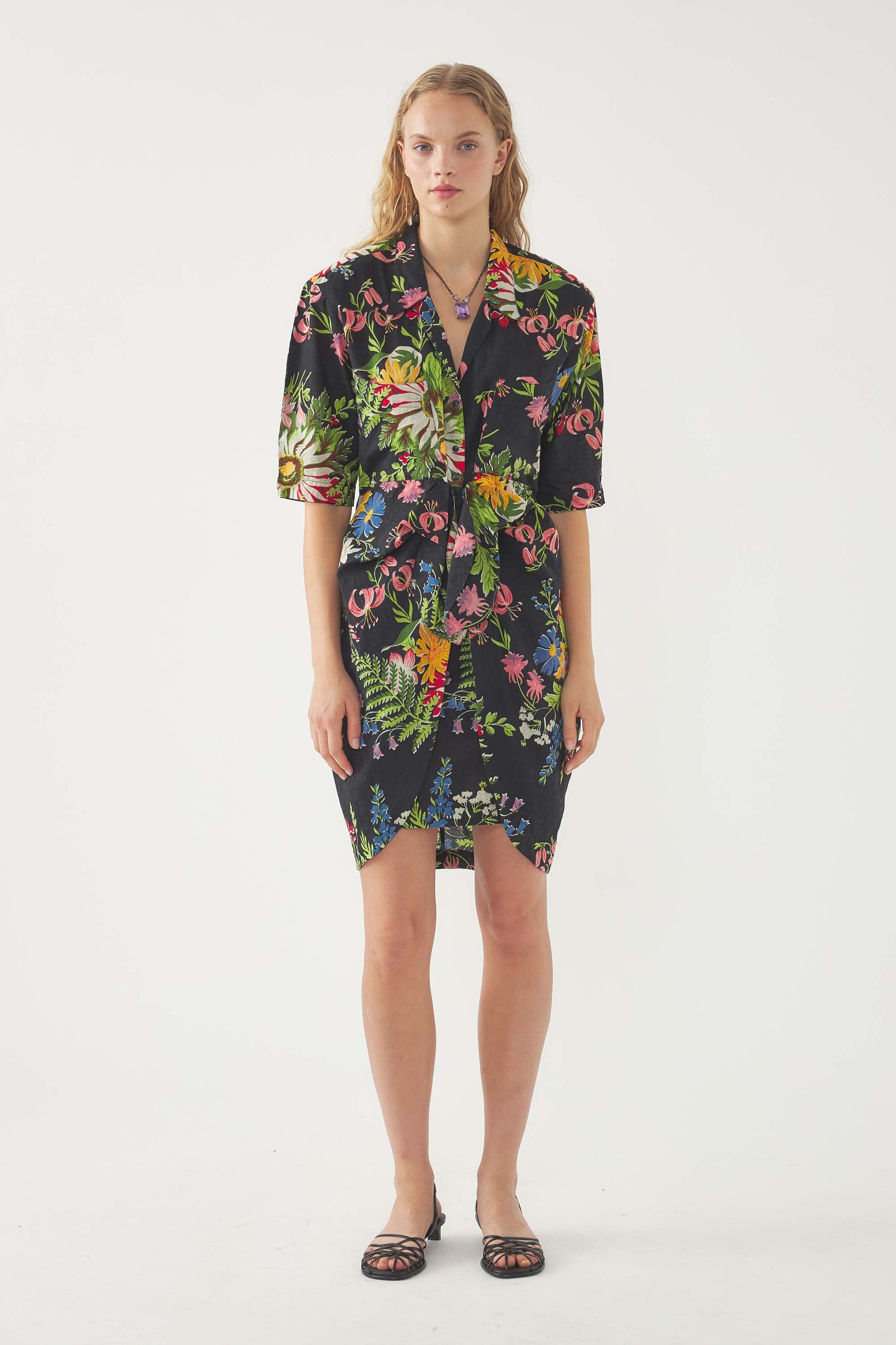 Lisa Wrap Dress - Black