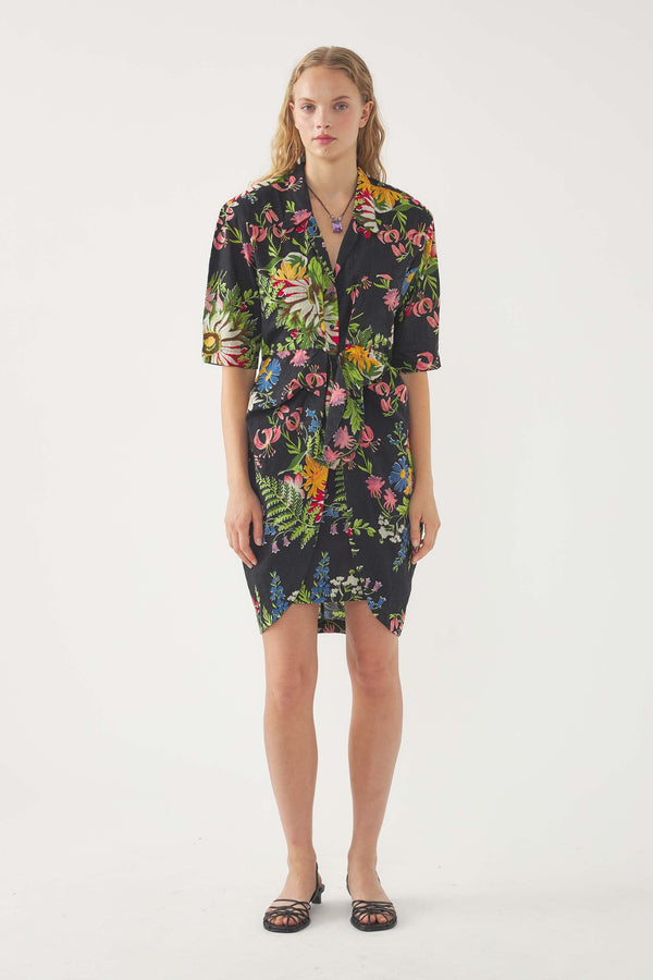 Lisa Wrap Dress - Black