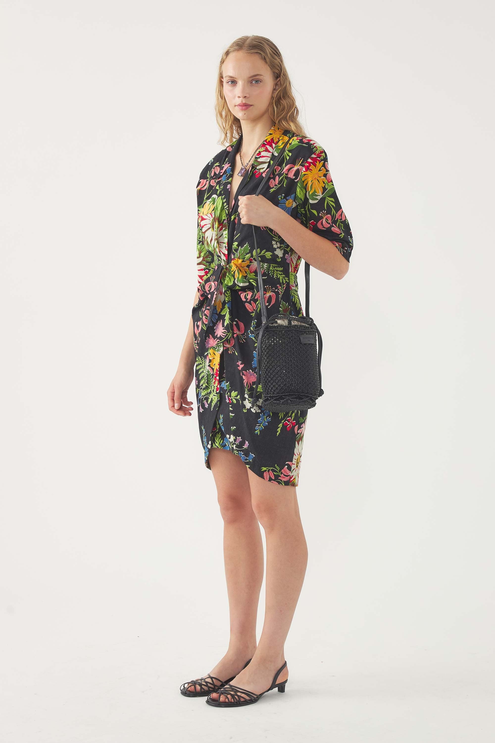 Lisa Wrap Dress - Black