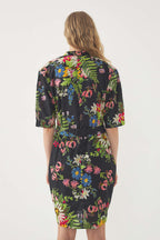 Lisa Wrap Dress - Black