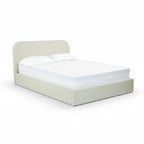 Tilly - Lit Double Avec Coffre En Tissu Gris/Beige