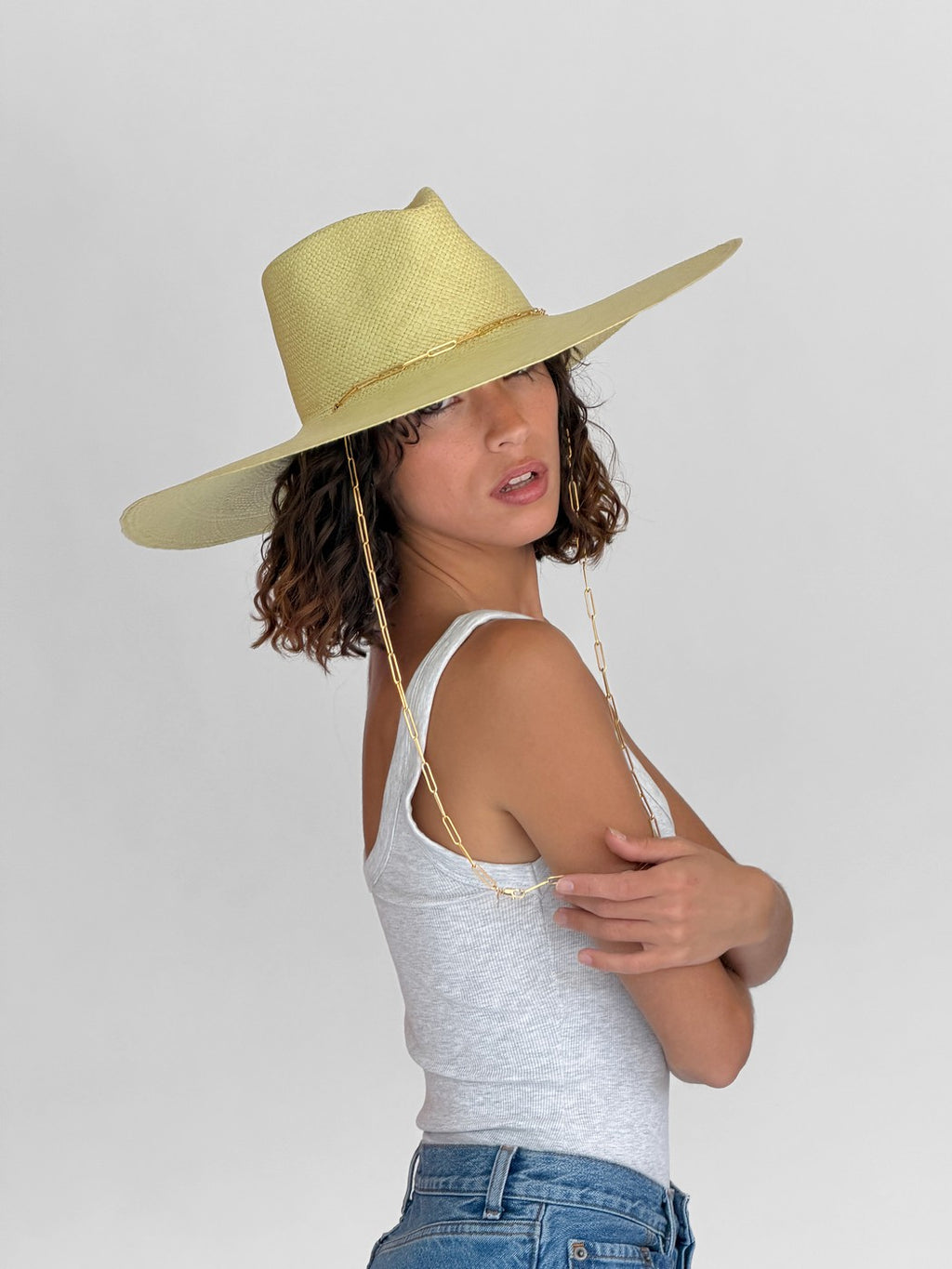 Chapeau Paille Livy Xl - Anis