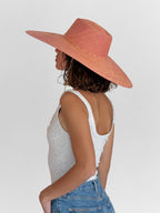 Chapeau Paille Livy Xl - Fuschia Apricot
