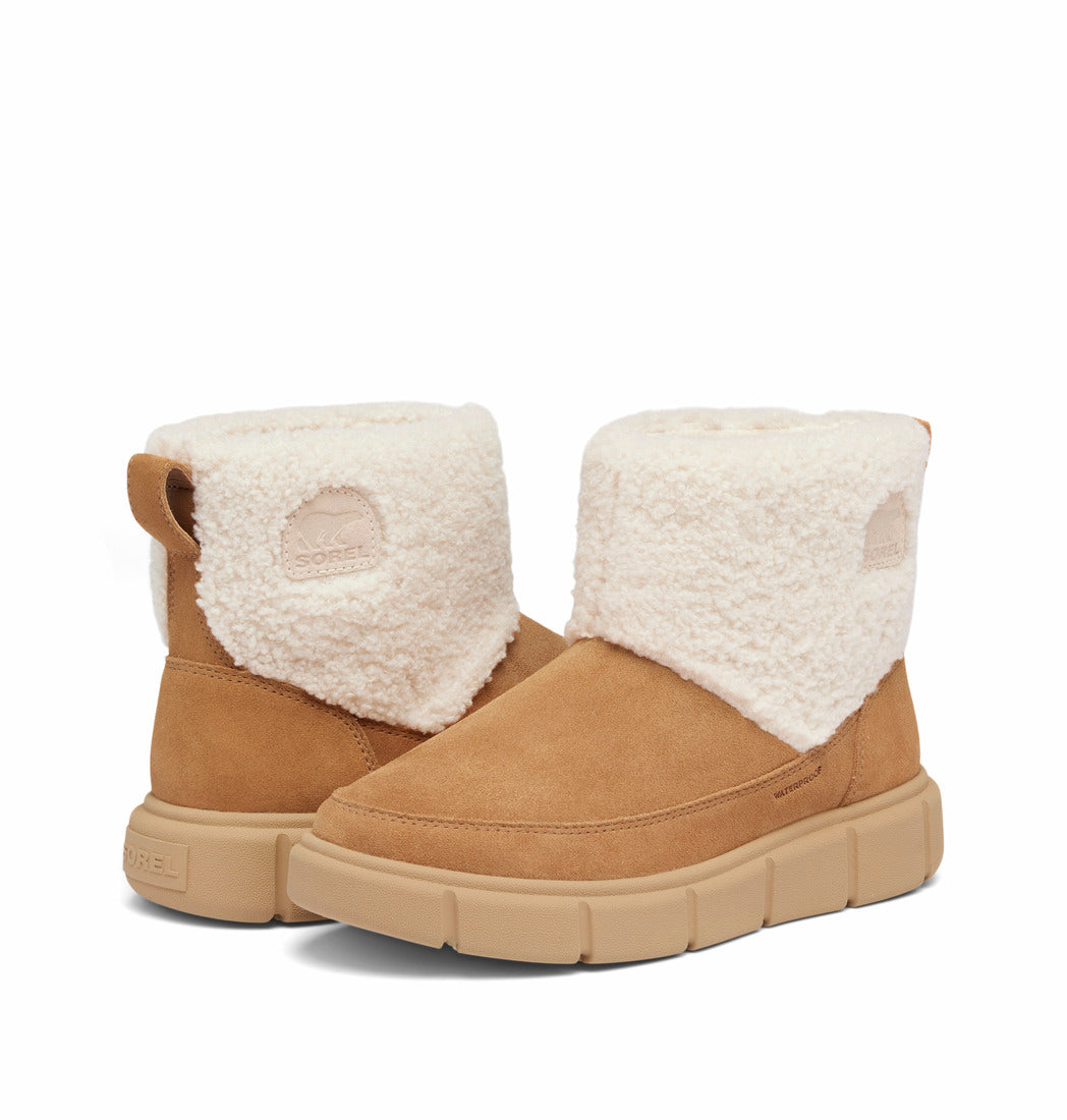 Bottes Cosy À Enfiler Sorel Explorer™ Iii - Tawny Buff & Sea Salt - Femme