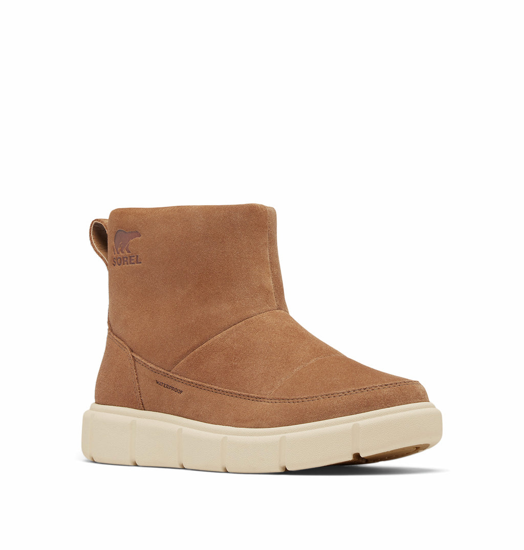 Sorel Explorer™ III Slip-On Waterproof Boots - Velvet Tan & Chalk - Women's