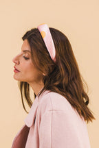 Diadema Sabrina Con Lunares Ocre