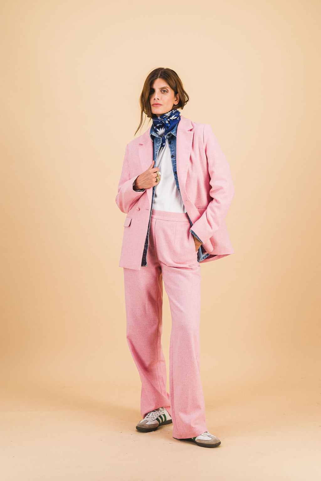 Chaqueta ámbar rosa