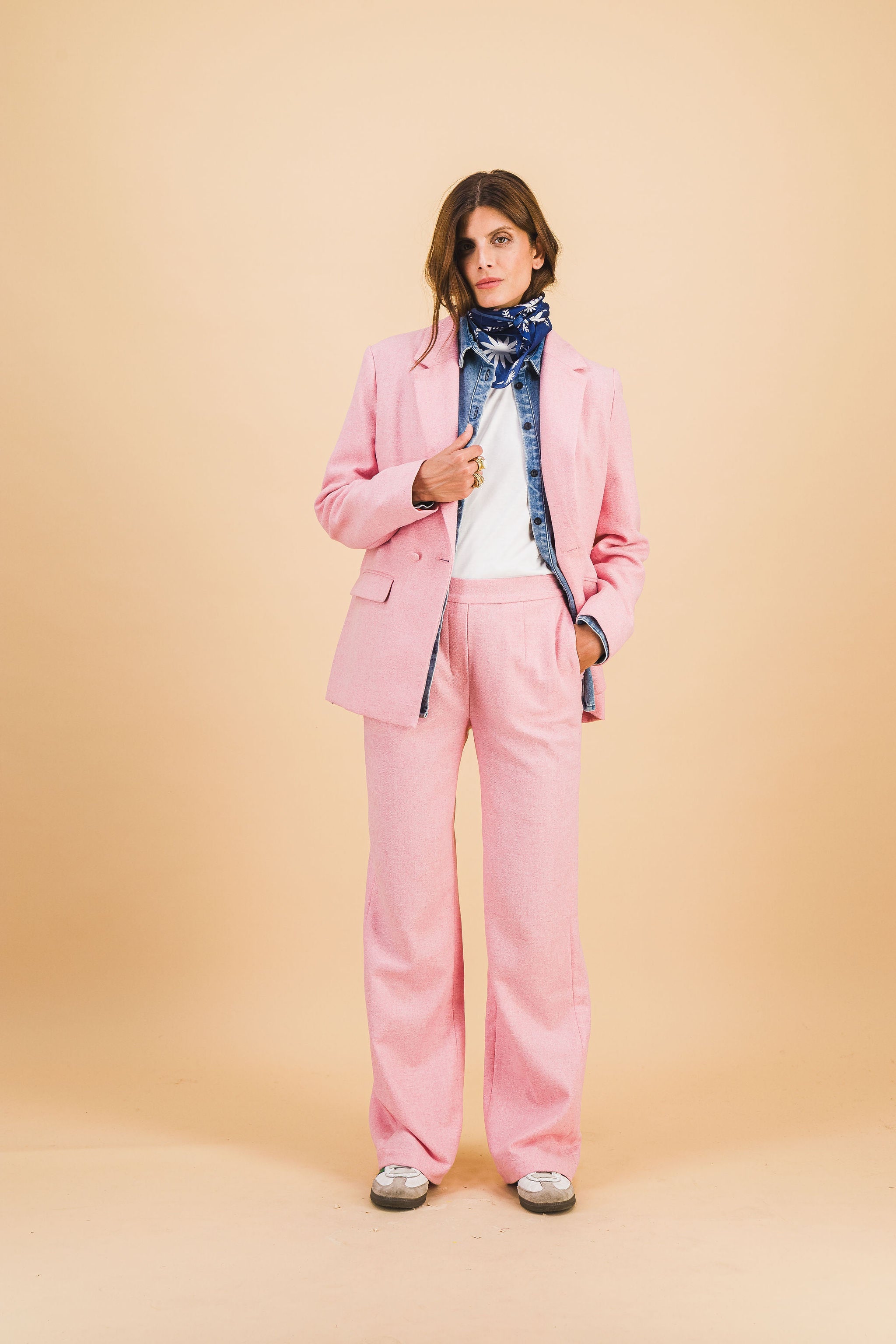 Chaqueta ámbar rosa