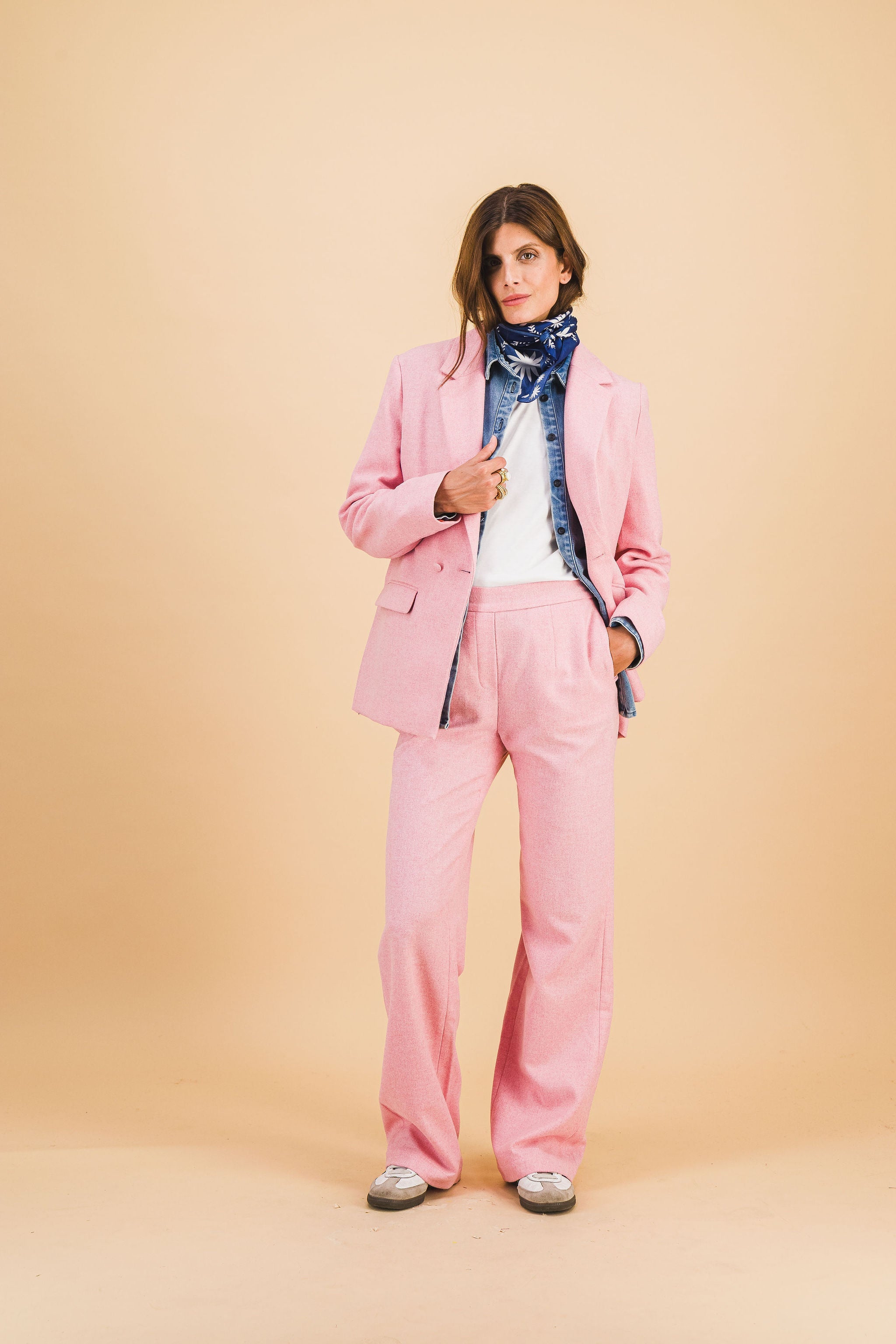 Chaqueta ámbar rosa