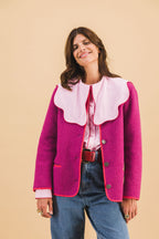 Camisa rosa bebé con cuello