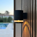 Helio - Decorative Solar Wall Light - Steel - Black