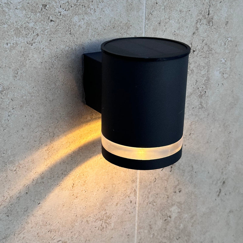 Helio - Decorative Solar Wall Light - Steel - Black