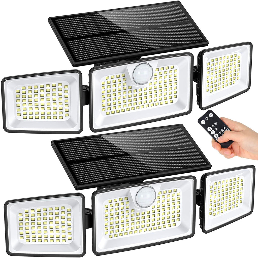 Gleamax - Solar Floodlight - Plastic - Black