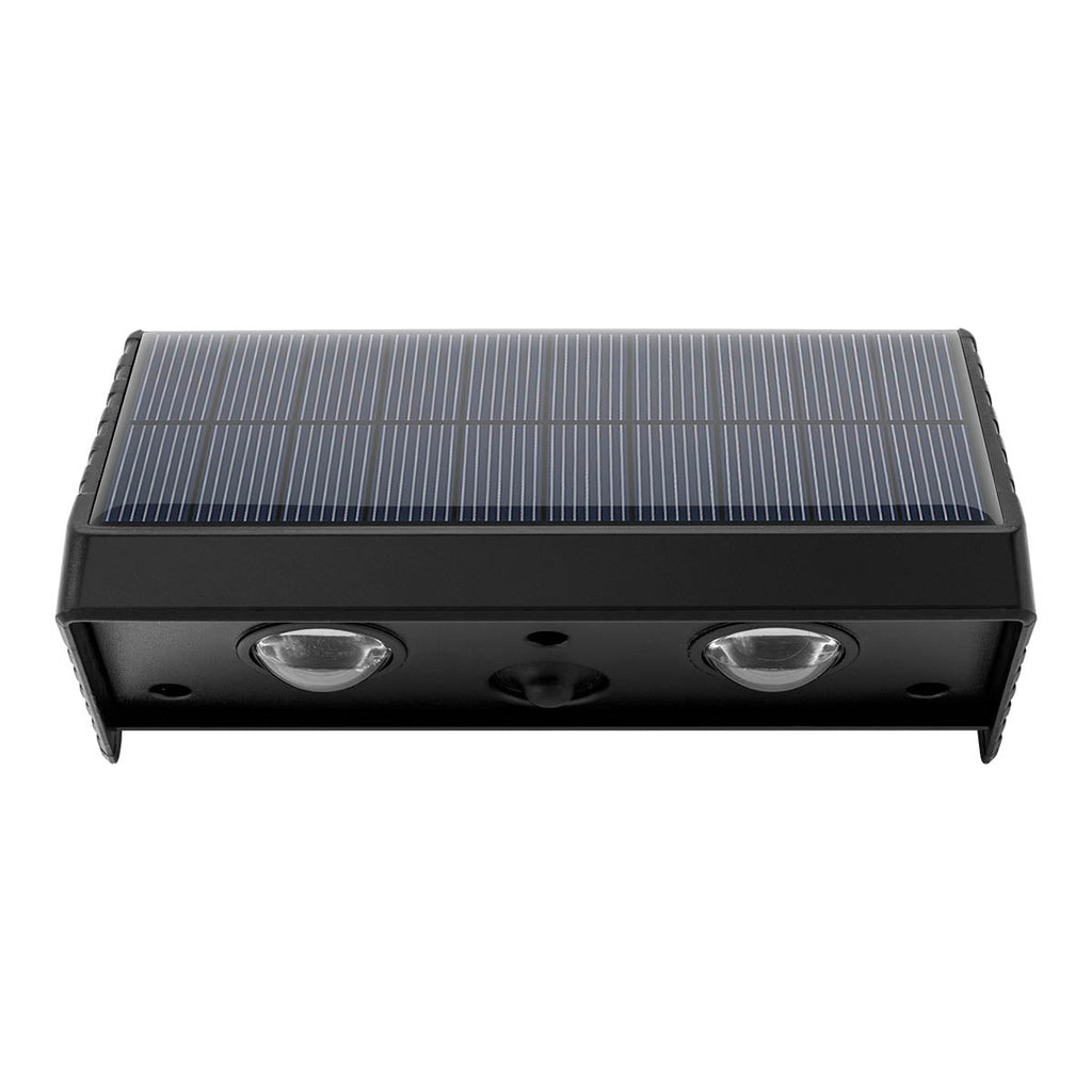 Kyla - Solar Wall Light - Plastic - Black