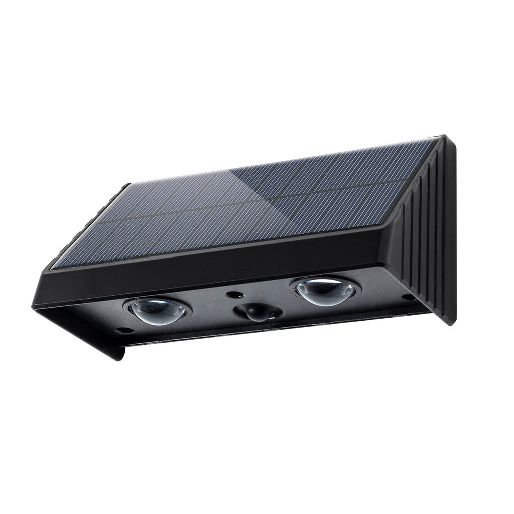 Kyla - Solar Wall Light - Plastic - Black