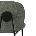 Iris - Lot De 2 Chaises Pour Îlot Central En Tissu Bouclé Vert