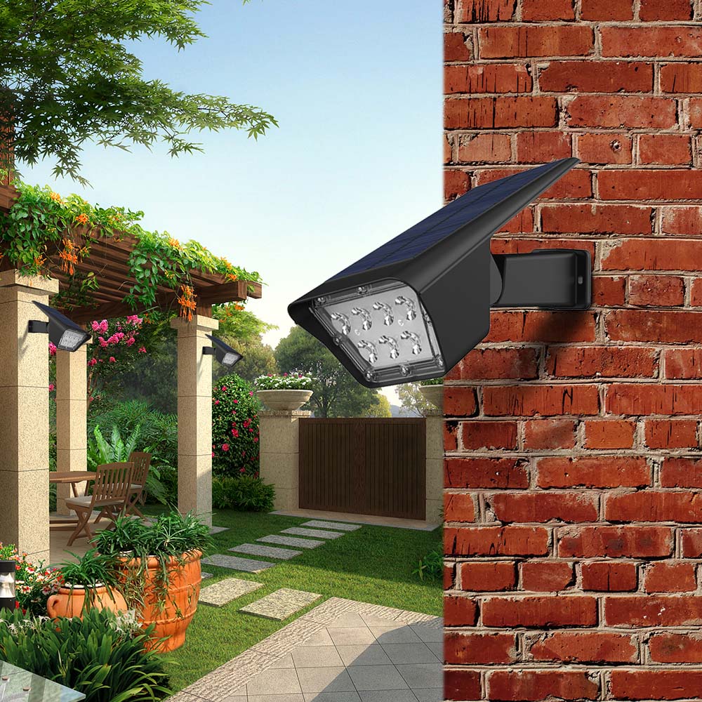 Curtis - Solar Spotlight - Plastic - Black
